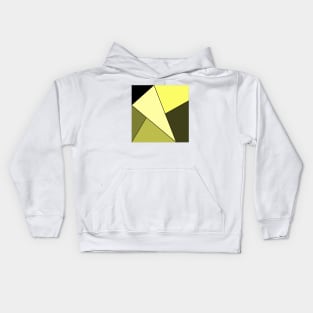 Yellow & Black Geo Kids Hoodie